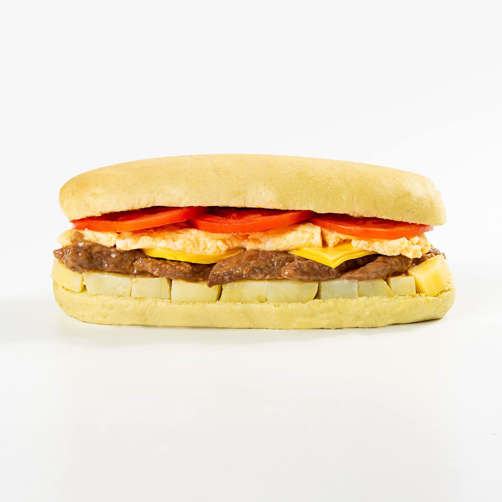 厚蛋芝士牛肉三明治