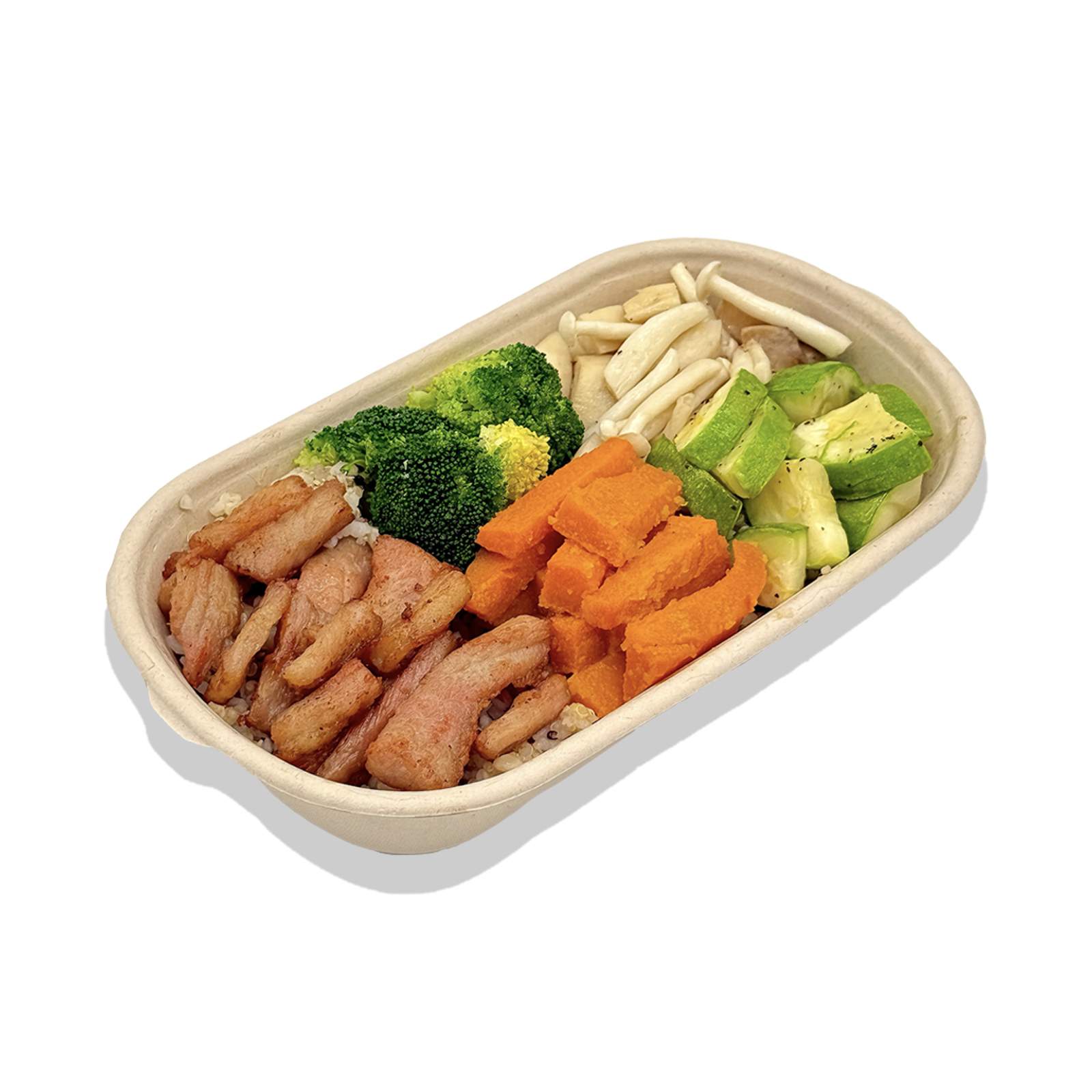 酥嫩猪颈肉能量碗